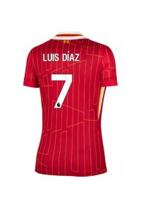 Liverpool Luis Diaz #7 Voetbaltruitje Thuis tenue Dames 2024-25 Korte Mouw